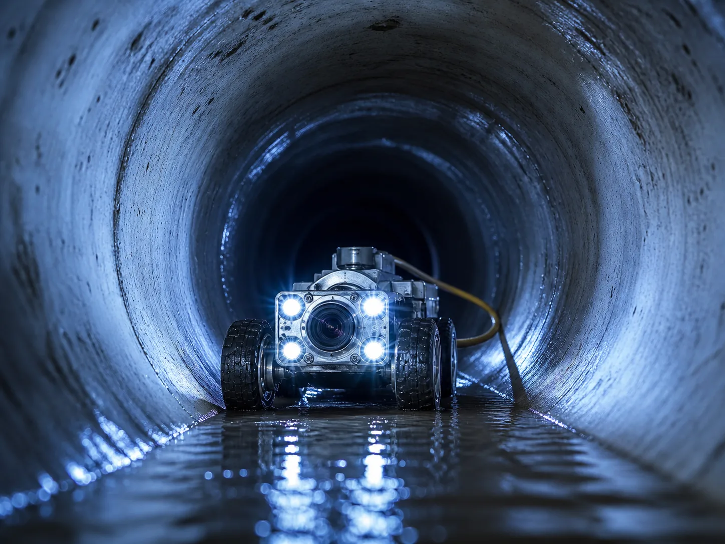 Robot CCTV para inspección interior de tuberías